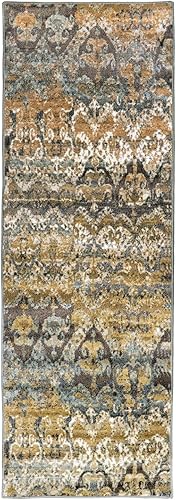 SUPERIOR Alfombra de pasillo de interior, decoración moderna de suelo de damasco, respaldo de yute, alfombras para dormitorio, entrada, salacomedor,