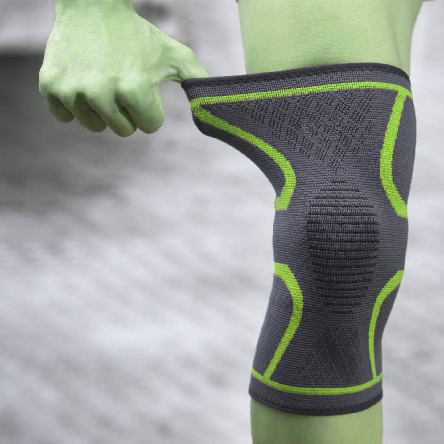 ArrowMax knee Sleeve Pair for Pain, Running, Support, Sports, Basketball, Badminton, Jogging, Gym, Workout, Arthritis for Men and Women-knee brace for pain relief (GREEN) (B08RS2Z9ZF) Amazon Price History, Amazon Price Tracker