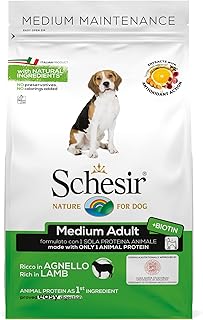 Schesir, Trockenfutter für Erwachsene Hunde mittlerer Größe Linie Erhaltung mit Geschmack Lammfleisch Kroketten - Beutel mit 3 kg product image