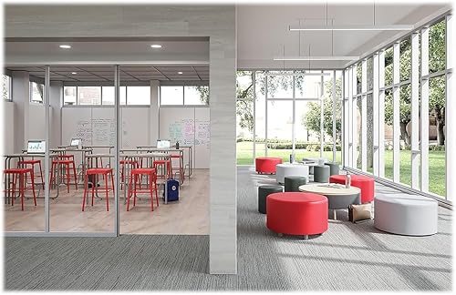 Miniatura 7 de Safco Products AlphaBetter 2.0 Altura Escritorio ajustable para estudiantes con barra de reposapiés oscilante, sentado para estar de pie, 22-30