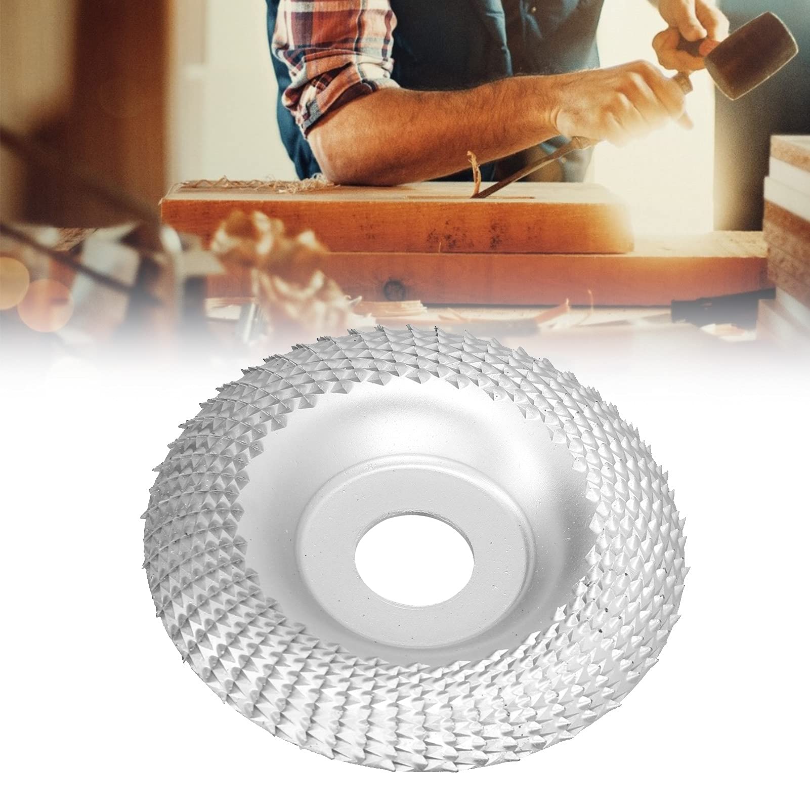 Rueda de Pulido, Disco Abrasivo para Tallar Acero Al Carbono de 100 Mm, Muela Abrasiva para Forma a Madera, Accesorios para Amoladora Angular