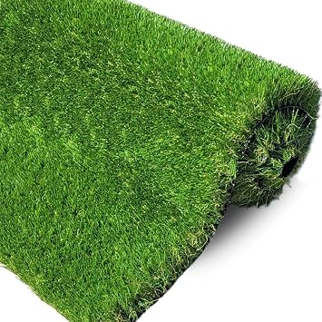 Artificial Grass 40mm & 30mm   Natural & Realistic Soft Lush High Density Fake Green Grass Roll Turf for Garden, Play Area | Pet-Friendly | UV-Resistant | Low Maintenance Lawn 30mm Height, 4m x 10m