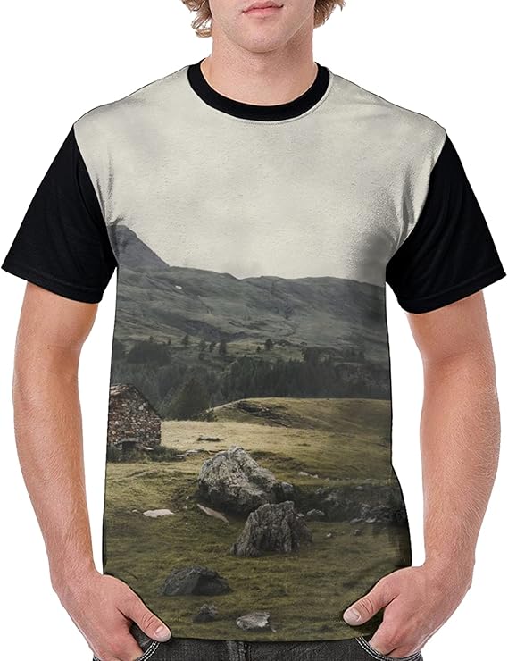 Amazon Co Jp アルプス山脈 Tシャツメンズ 速乾 半袖 おしゃれ 男子 速乾シャツアウトドア 面白いアニマル 日常t Shirt 個性 ファッション