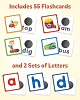 Vista 3 de Coogam - Constructor de palabras CVC, juegos magnéticos de palabras visuales con tarjetas, juego de lectura y ortografía de emparejamiento