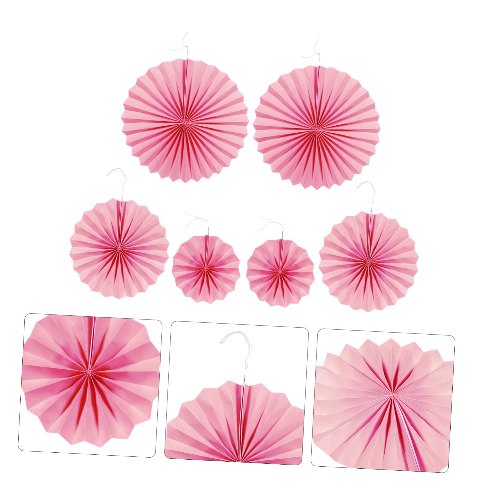 TOPBATHY 18stücke Papierfaltfächer Für Hochzeitsdekoration Und Partys Bunte Papierfächer Für Blumenarrangements Und Fensterdeko Leicht Und Einfach Aufzuhängen Für Feiern Und Anlässe