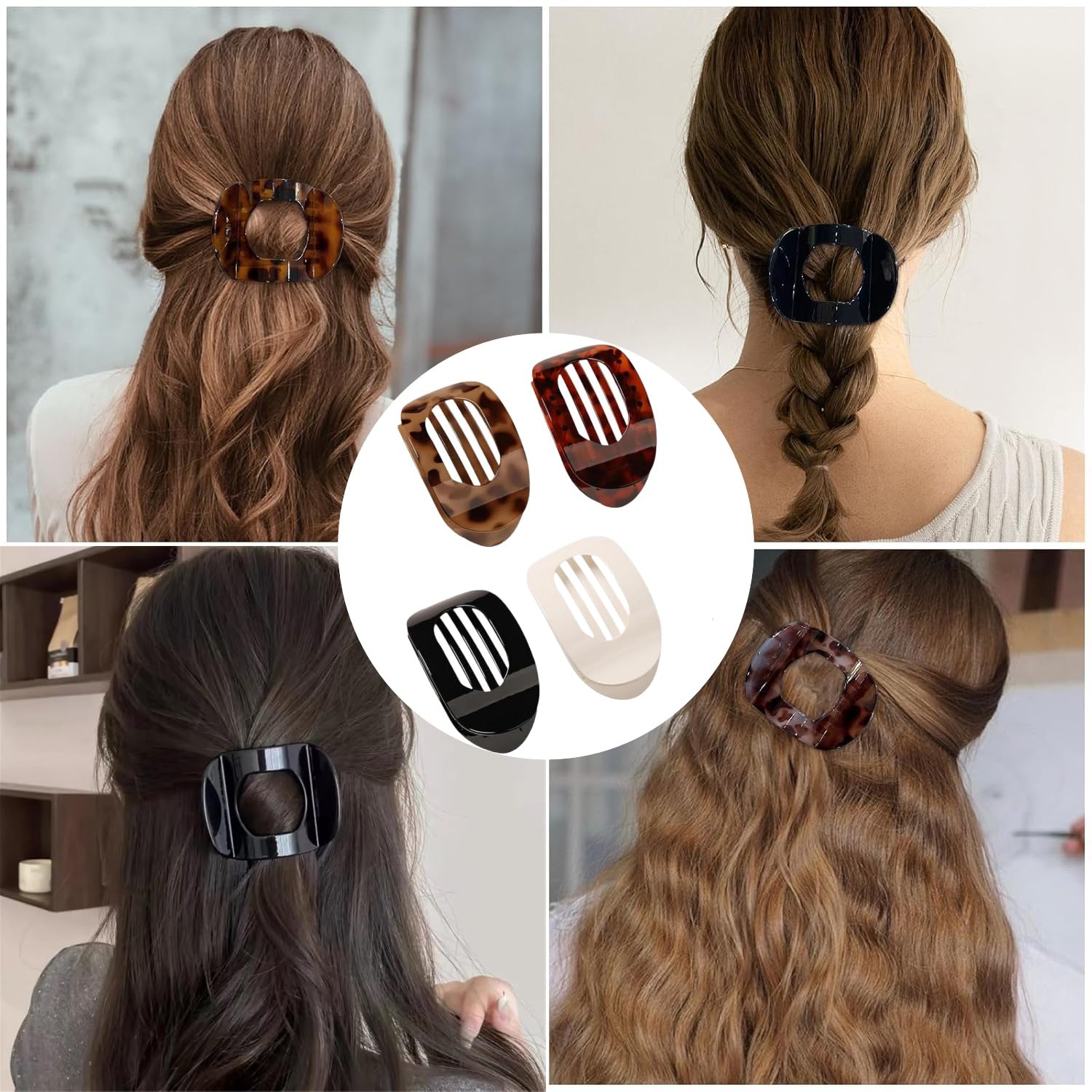 4 PCS Flat Hair Clips - Image 4