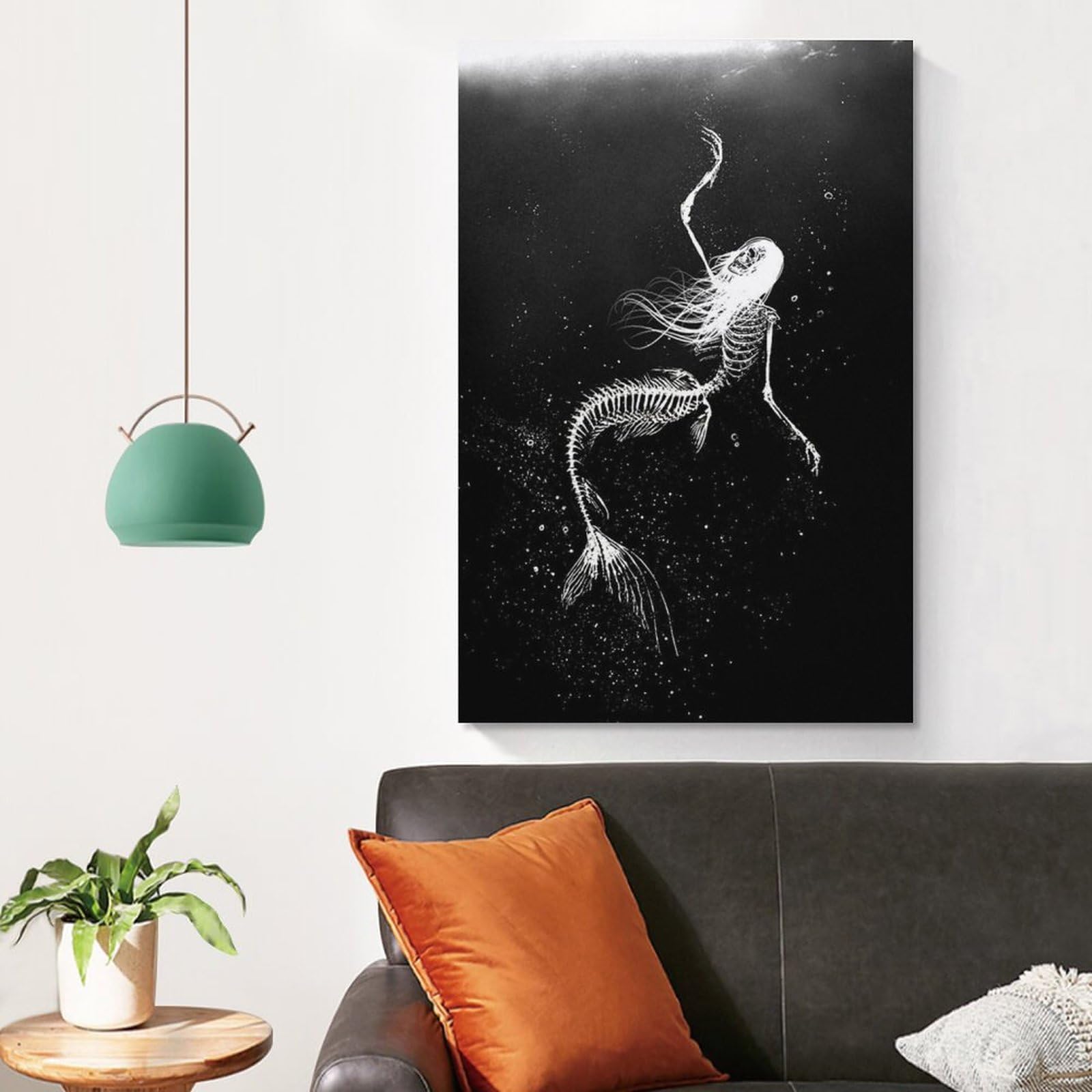 KAIRNE Decorazione da parete a forma di sirena, per camera da letto delle ragazze, decorazione da parete a forma di conchiglia, con citazioni ispiratrici, targa rosa, decorazione da parete a forma di