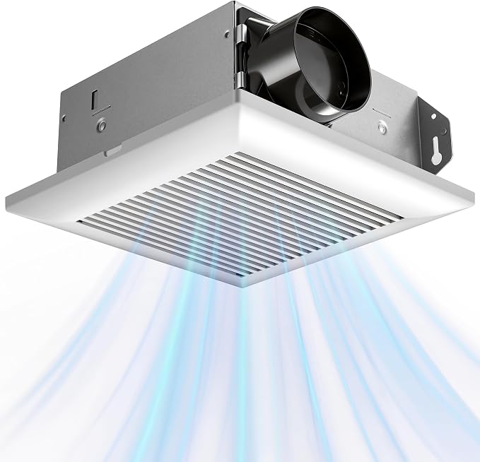 Extractor de baño silencioso montaje en techo 80 CFM miniatura 8