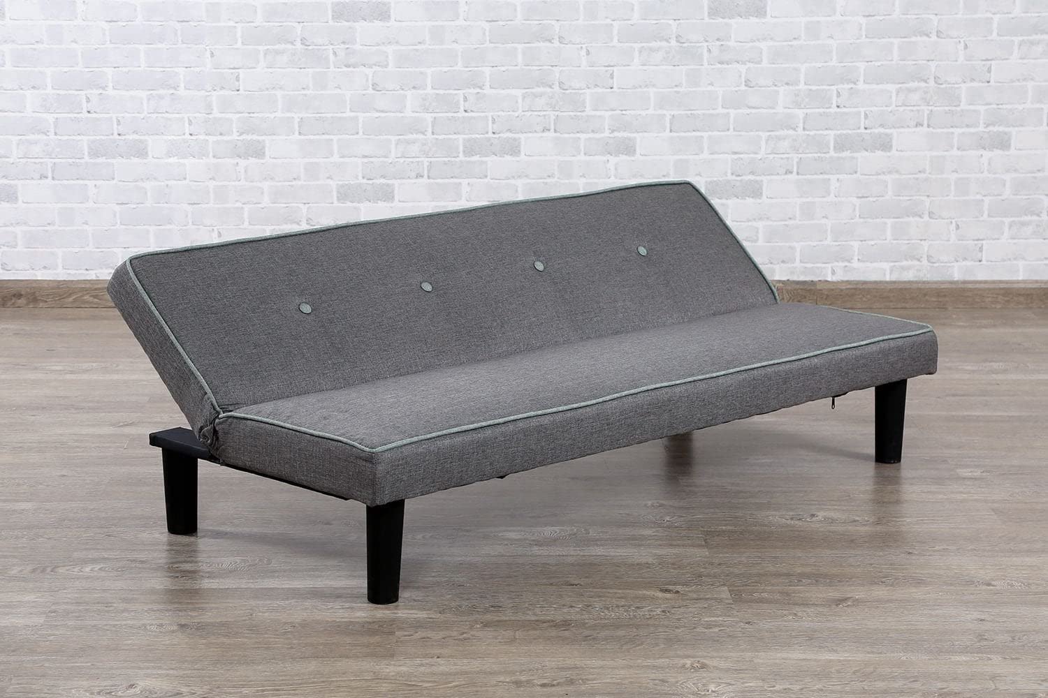 Divano Letto Reclinabile Lucky 2/3 Posti in Tessuto Grigio Ideale per Casa e Ufficio Design Moderno Confortevole Salvaspazio Versatile Divano Trasformabile Soggiorno e Ambienti Compatti