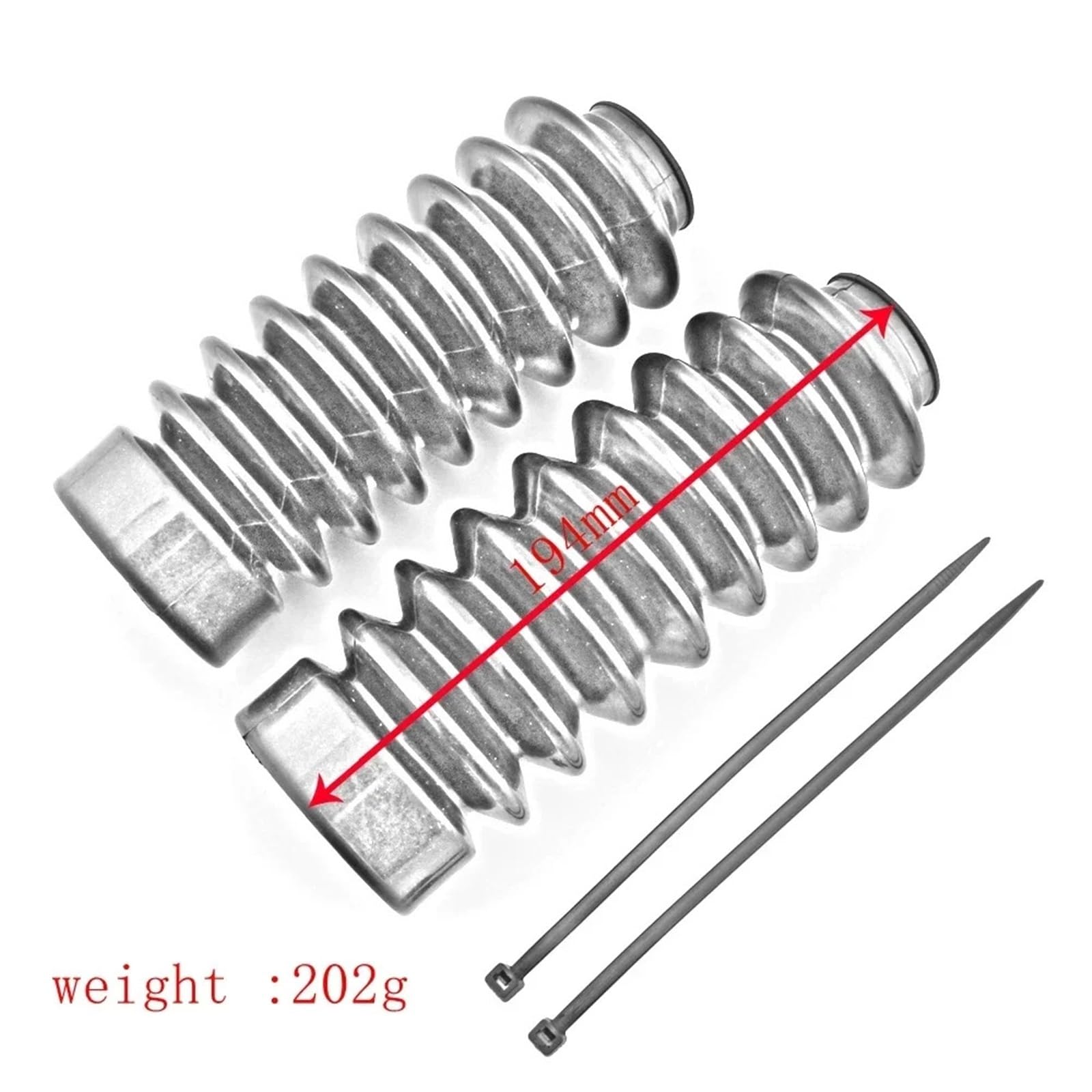 1 par de Fundas Goma para Horquilla Delantera Motocicleta, Guardapolvos y Botas compatibles con Honda GB350 CB350 2021-2022 NC59
