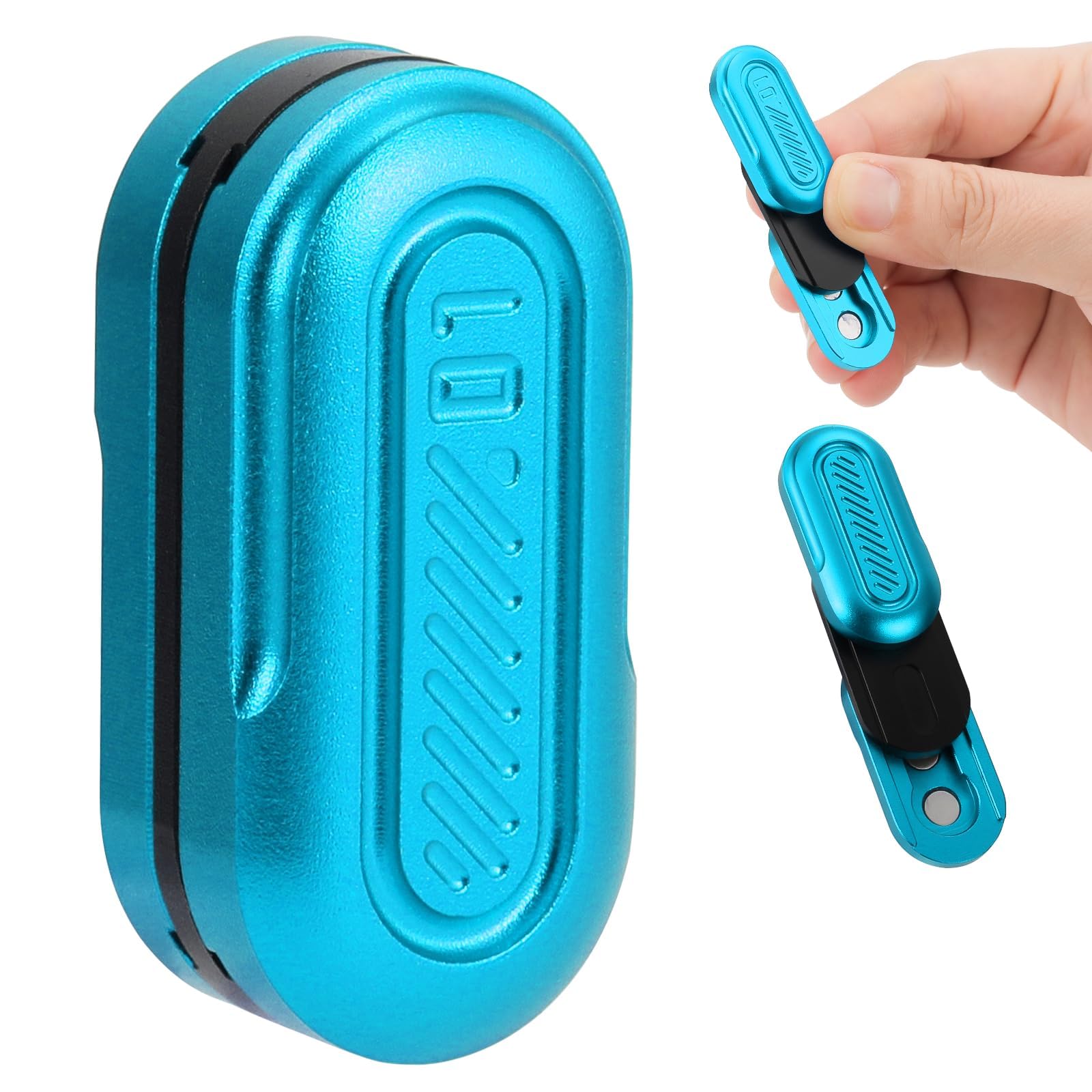 Sunny Power Metal Poker Push Card Fidget Slider, Portable Stress Relief Toy for Adults, Fidget Toys Anxiety Reducer Magnetic Sensory Desk Toy Gift for Men and Women Perfect for ADHD and Autism