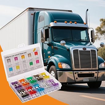 Automotive Fuses Assortment Set 120-Piece Vehicle Fuse Assortment Vehicle Parts Replacement Tools & Accessories for Mechanics Enthusiasts & Beginners with Motorcycle Compatibility