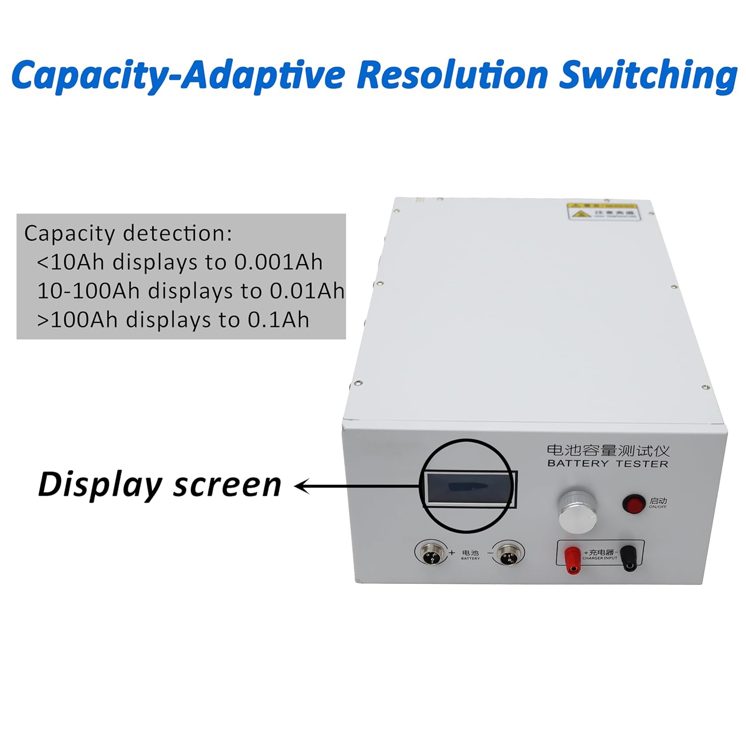 TECHTONGDA Battery Capacity Tester & Analyzer DC Load Tester Constant Current Discharge 0.10-20A Charging 0.10-89V 4-Wire Measurement for 12-72V Lead-Acid & Lithium Batteries AC 100-240V