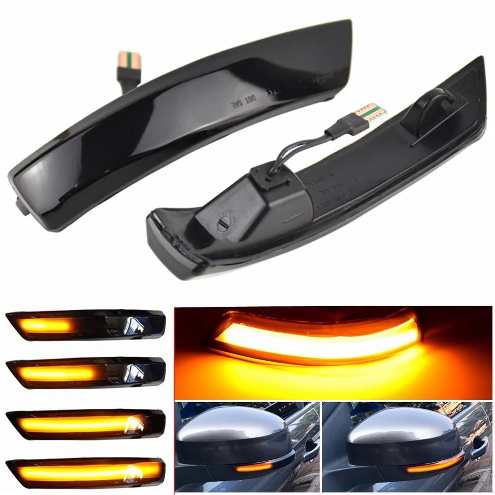 Auto Rückspiegel Blinker,für Focus 2 3 Mk2 Mk3 Mondeo Mk4 2008 2009 2010 2011 2012,Auto Blinker Licht Seite Spiegel Blinker Links Rechts Zubehör