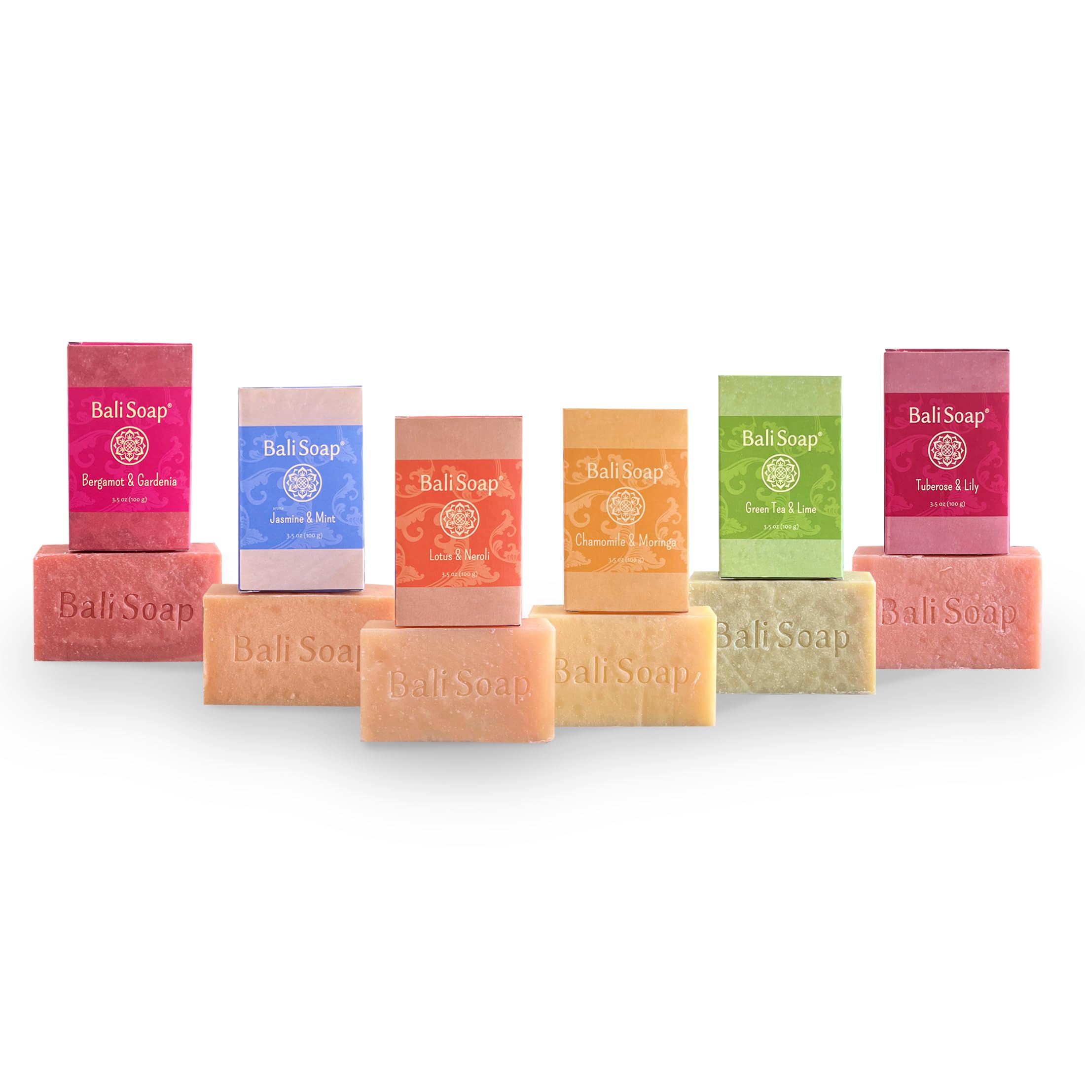 Bali Soap - Collezione Donna - Sapone Naturale da Donna - Sapone da Donna per Viso e Corpo - Confezione da 6 saponi