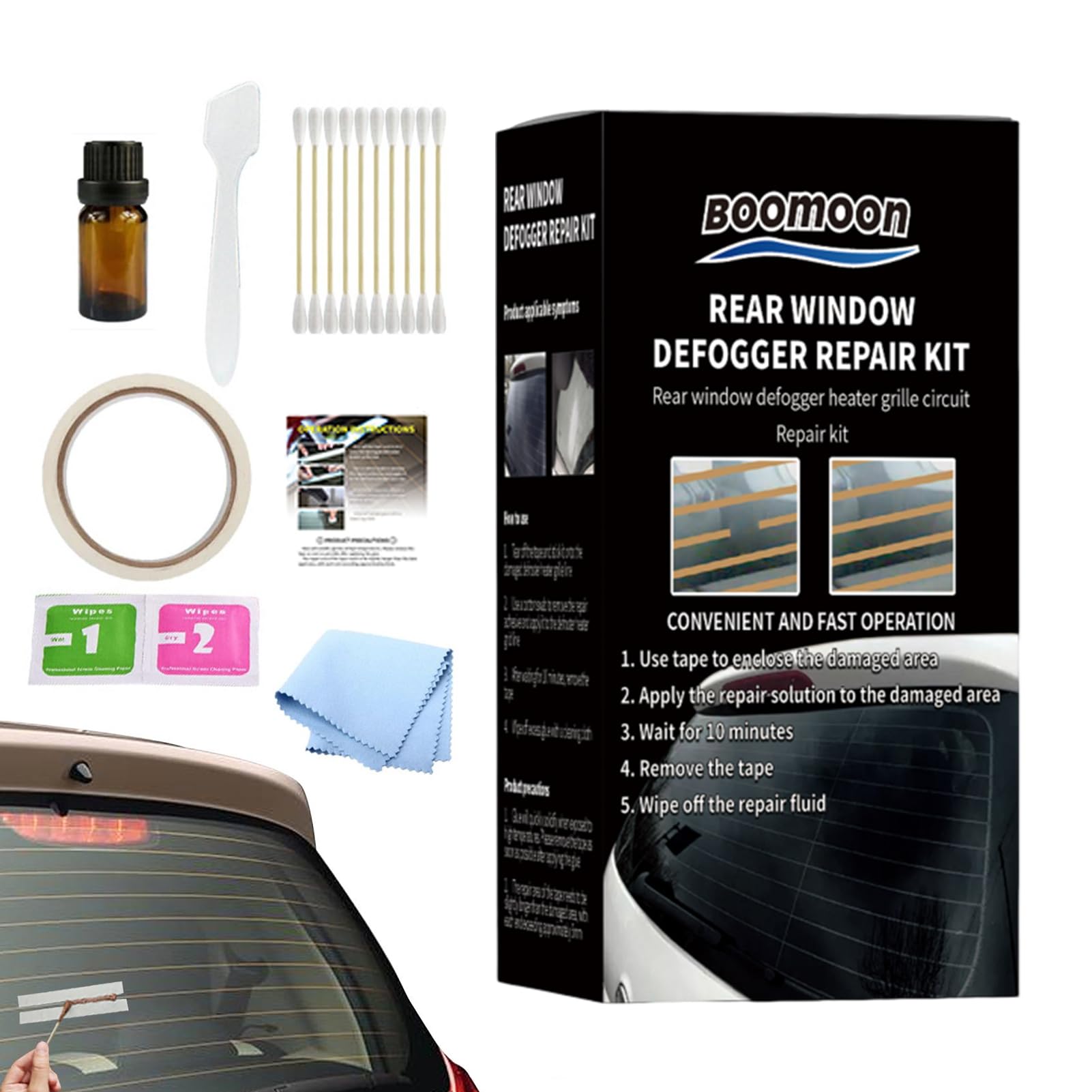 Car Defroster Repair Kit, Rear Window Defogger, Rear defogger Grid Lines Repair Kit Scratched