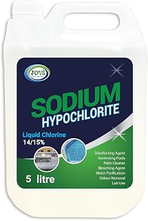 Sodium Hypochlorite 5 Litre Liquid Chlorine Garden & Patio 14-15%
