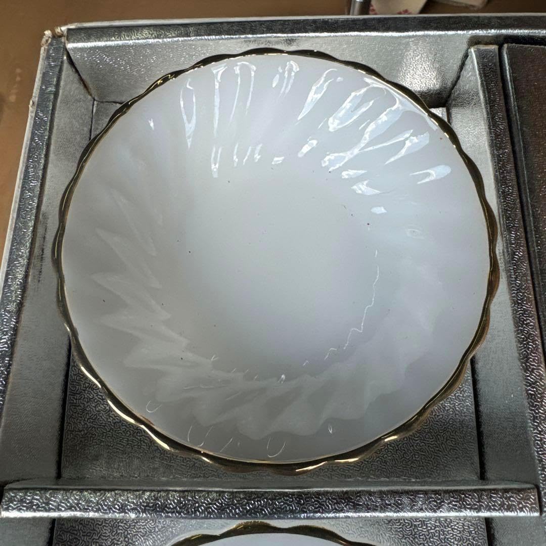 箱入FIRE KING AnchorHocking 6点ミルクガラス 激レア箱入FIRE KING