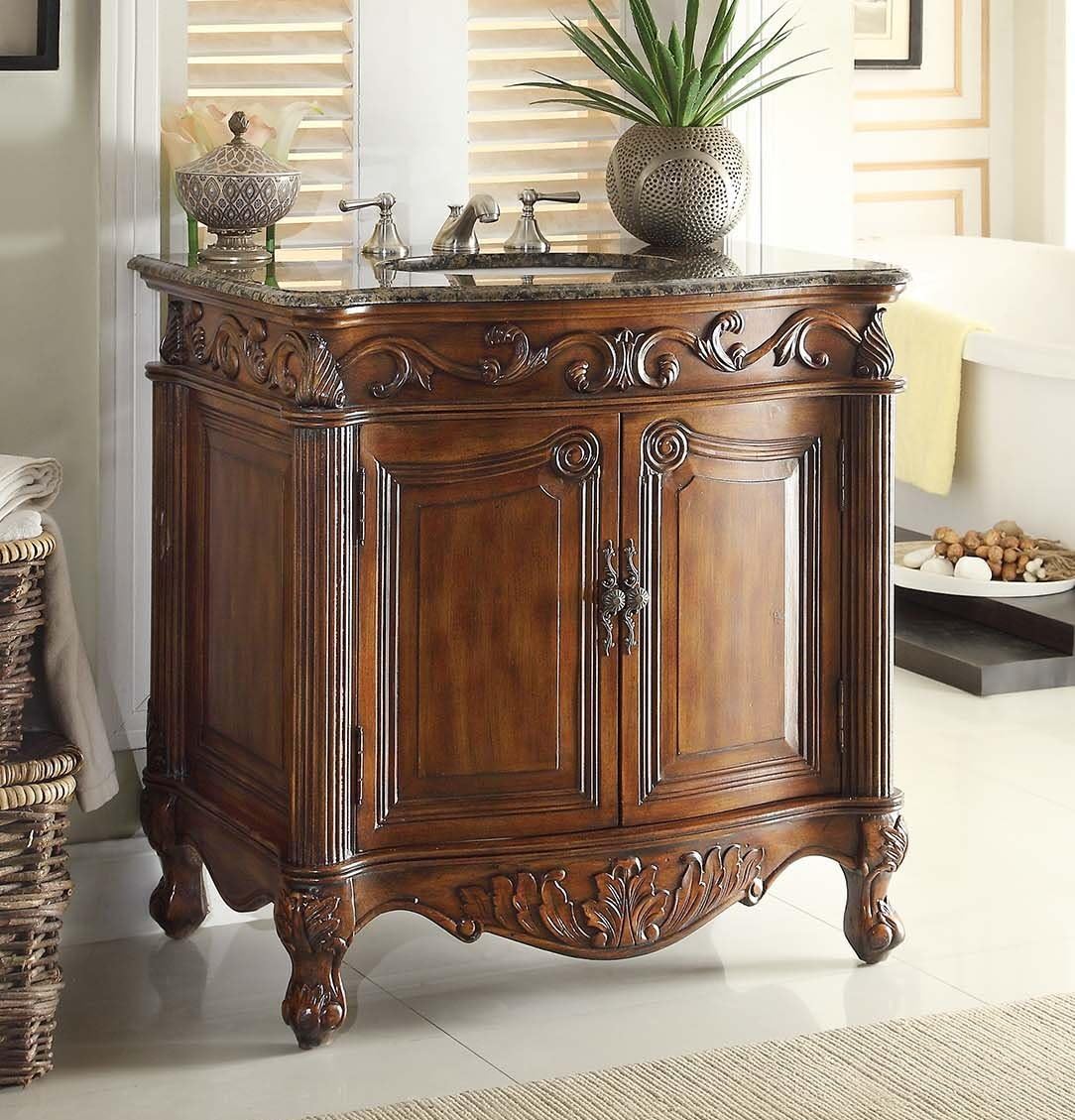 Benton Collection 31” Traditional Style Fiesta Bathroom Sink Vanity Cabinet CF-2873SB-TK