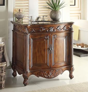 31 Traditional Style Fiesta Bathroom Sink Vanity Cabinet CF-2873SB-TK