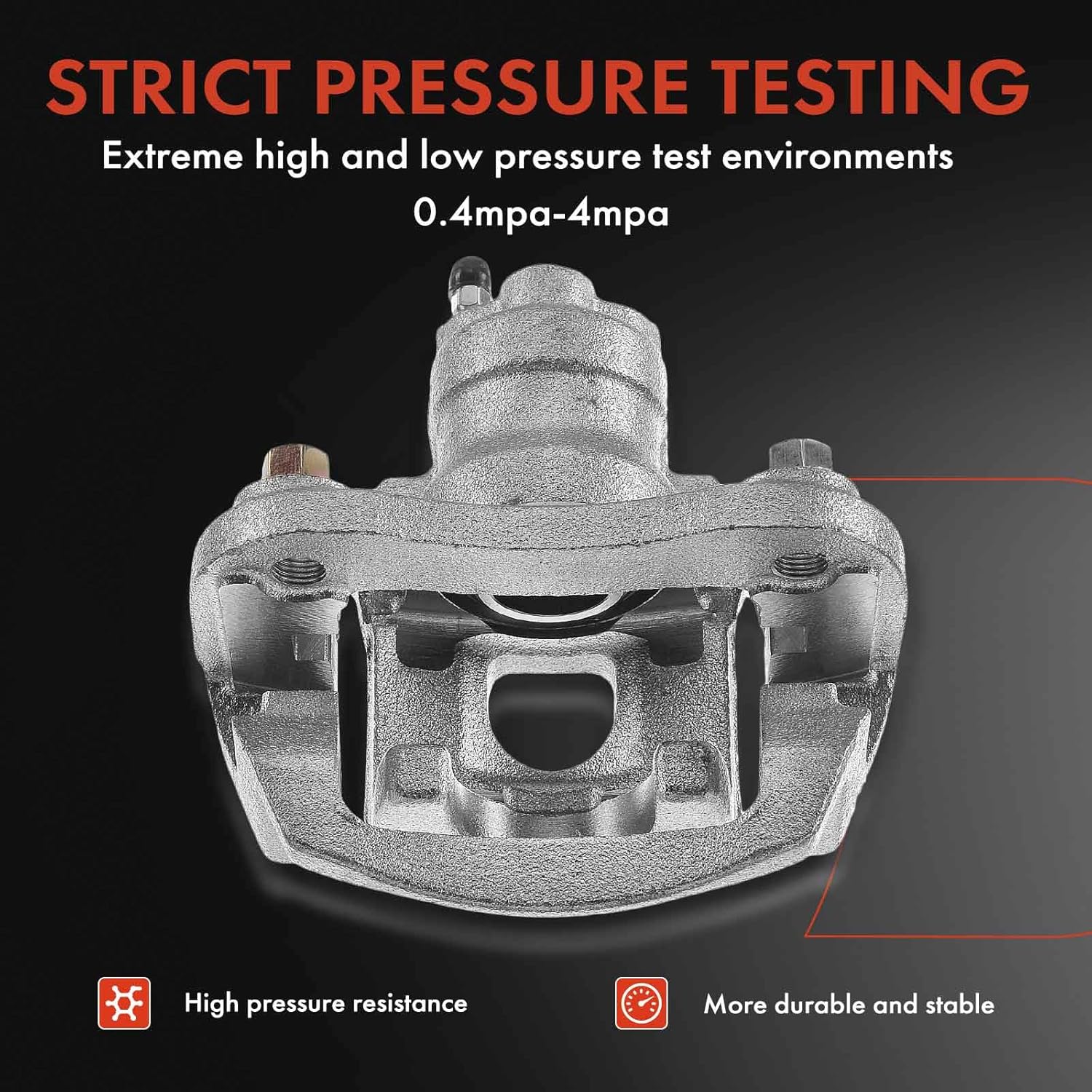 A-Premium Disc Brake Caliper Assembly with Bracket Compatible with Select Toyota Models - Highlander 2004 2005 2006 2007 Sport Utility - Rear Driver and Passenger Side, 2-PC Set