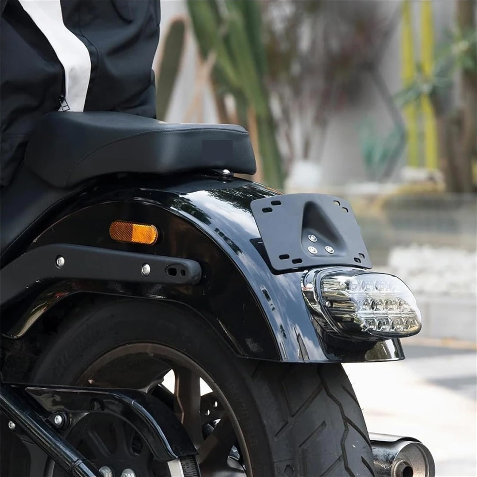 Tablica rejestracyjna Uchwyt na tablicę rejestracyjną motocykla zakrzywiony uchwyt na tablicę rejestracyjną pasujący do Softail Dyna Cruiser Low Rider ST Uchwyt tablicy rejestracyjnej