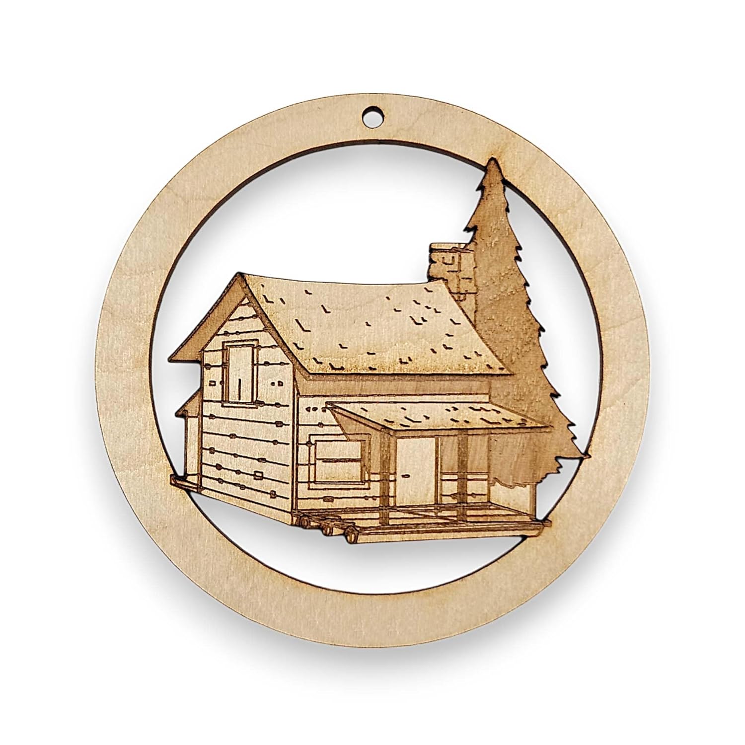 Amazon.com: Cabin Ornament for Christmas Tree, Personalized Cabin Gift ...