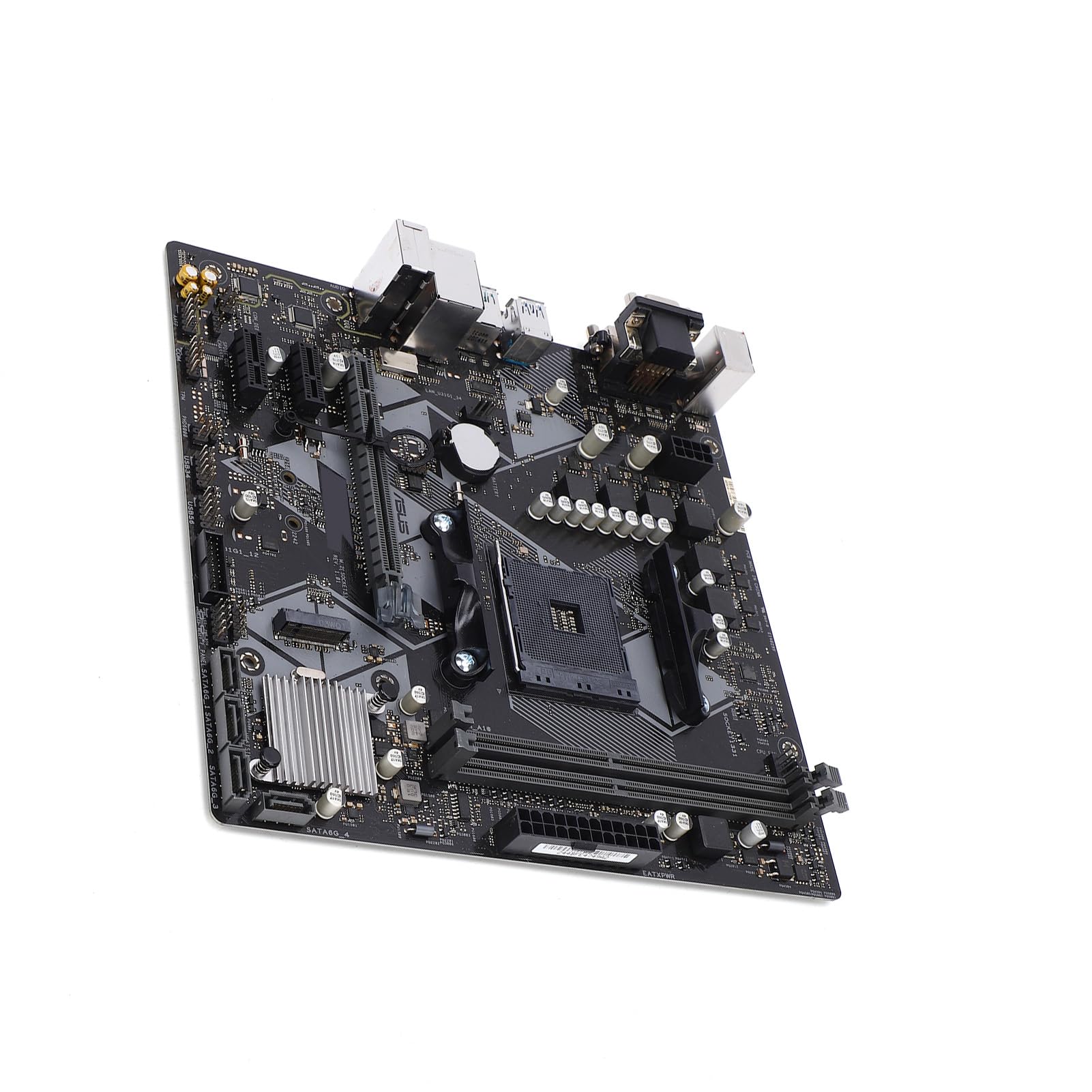 Mingzhe Płyta Główna AM4 do Komputera PC Płyta Główna do Komputera Stacjonarnego Obsługuje Procesory Ryzen Athlon od 1. 5. Generacji 64 GB DDR4 4400(OC) 6-fazowa + Wi-fi