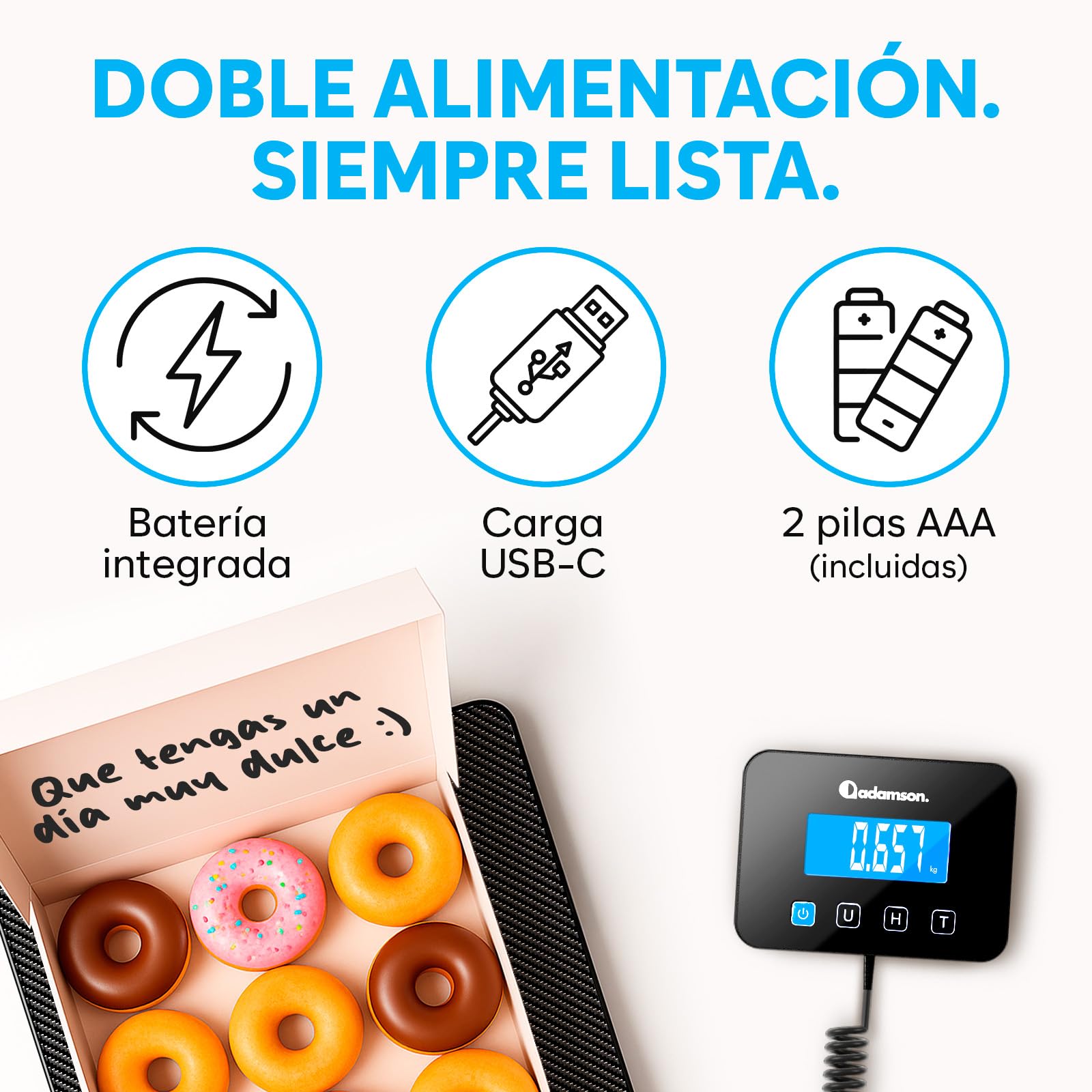 Bascula Industrial - 200 kg/10 g - Bascula Comercial de Alta precisión con Función de Retención/Tara - Perfecta para Paquetes, Equipaje, Uso Profesional - Batería y cable incluidos - Alfombra Negra