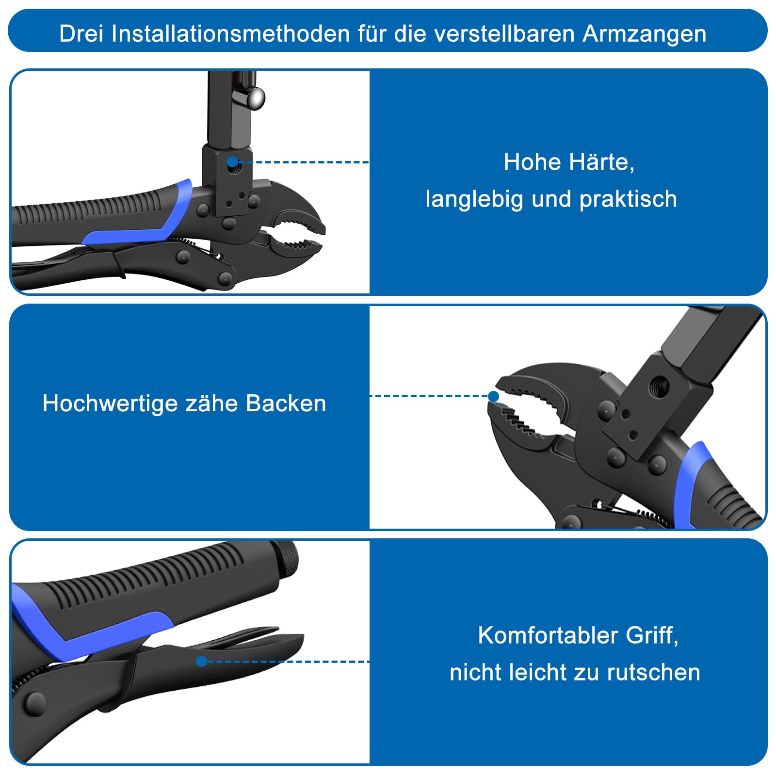 Jauge de rotor de frein à disque avec jauge de 0 à 10 mm (résolution de 0,01 mm), testeur de résistance aux chocs des disques de frein de voiture, étau de serrage avec bras flexible à 360°