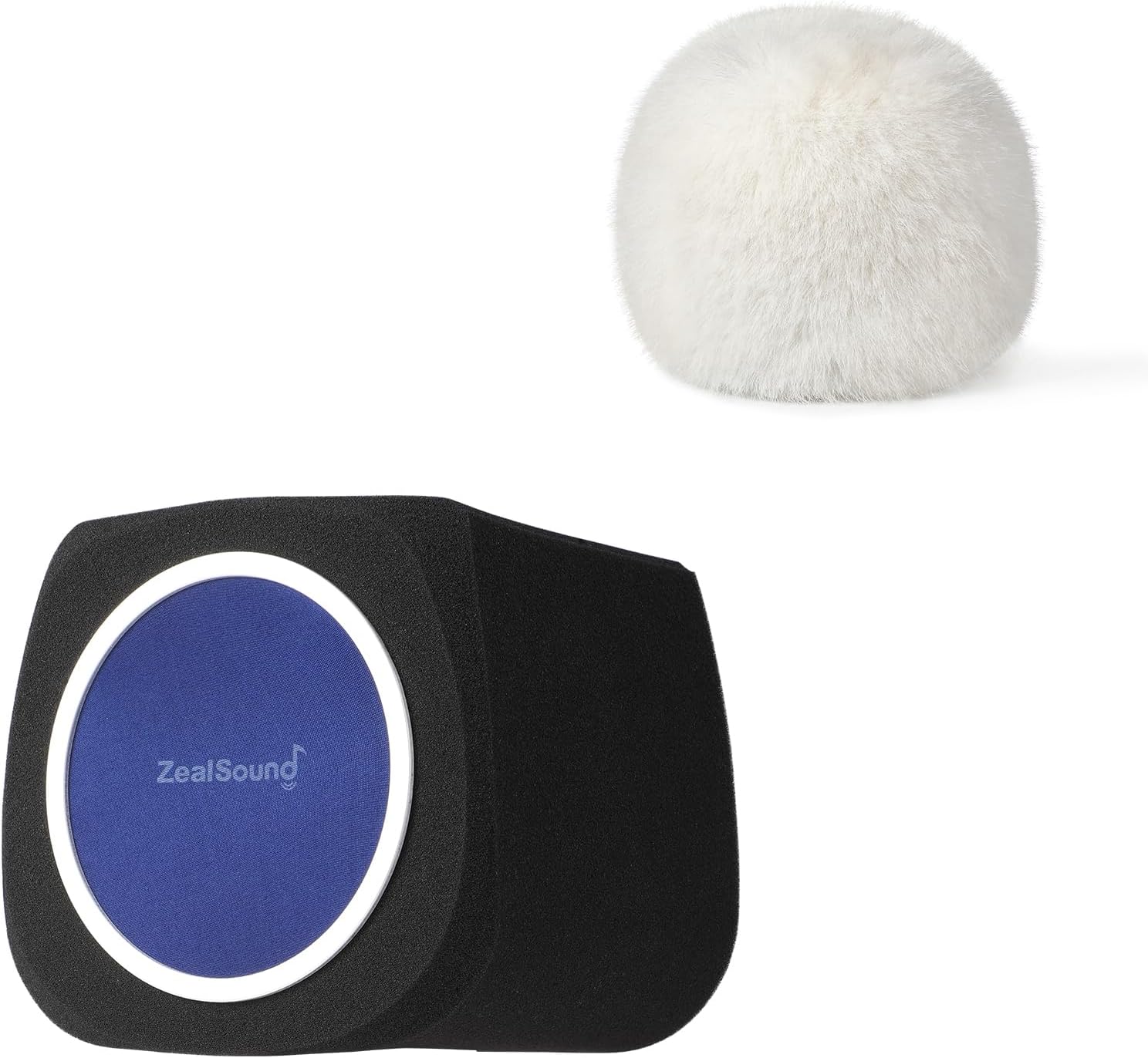 ZealSound Microphone Furry Windscreen d65w BundleI and solation Shield ws18b