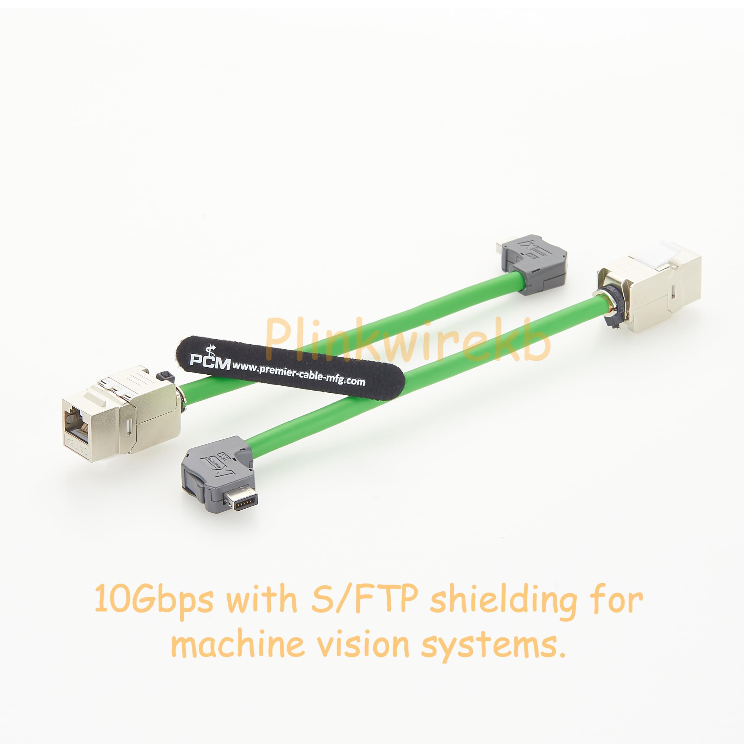IX A-Key na RJ45 Keystone Cat6A 10G przemysłowy kabel Ethernet (2 m)