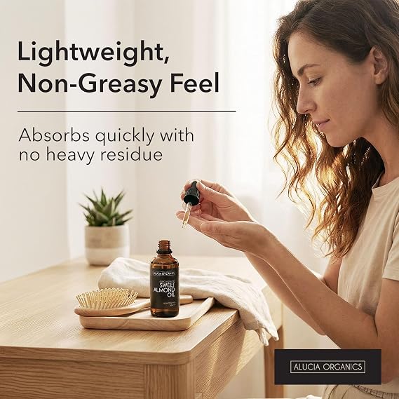 Sweet Almond Oil 50ml Organic Cold Pressed