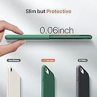 Vista 3 de Miracase Funda ultradelgada diseñada para iPhone SE 2022 (3ª generación)/iPhone SE 2020 (2ª generación)/iPhone 7/iPhone 8 con protector de pantalla