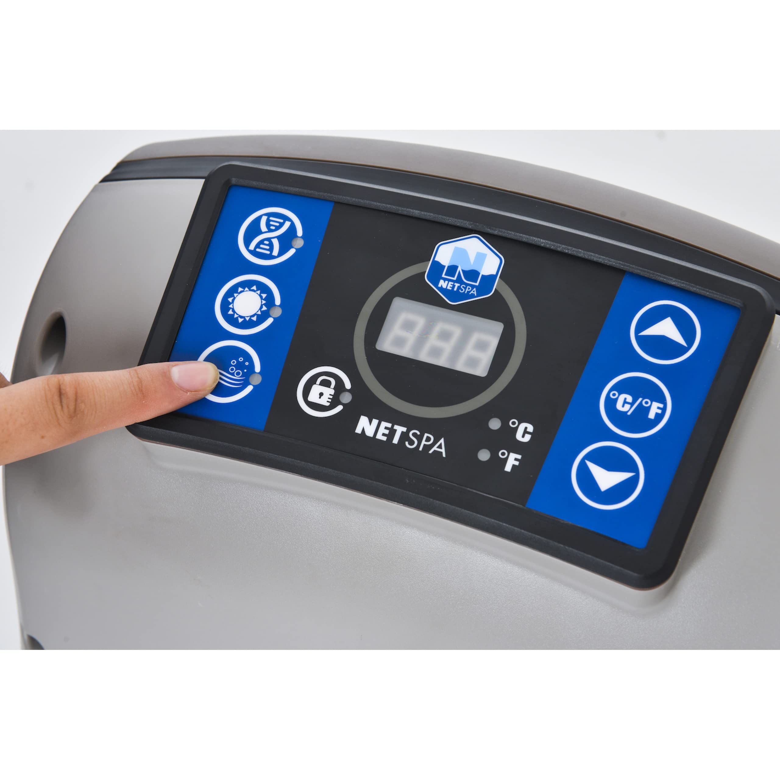 NETSPA - SP-VIP140/MOB2 - NetSpa Vita - Półsztywne Spa + Meble (5 elementów) - Przenośne spa - Okrągły - 4-osobowy