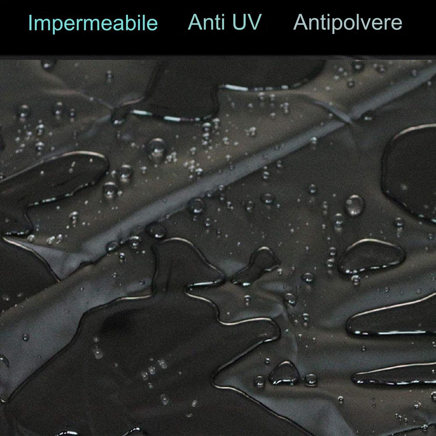 Copertura Impermeabile Per ATV, Telo Copri Quad ATV Antivento Protezione UV, Telo Copertura Per Moto Quad Con Strisce Riflettenti, Protezione Per Tutte Le Condizioni Atmosferiche
