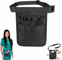 Kosmetiktasche Für Krankenschwestern - Schwarz, Lustiges Design, 19x25cm, Wasserabweisend, Perfekt Als Geschenk