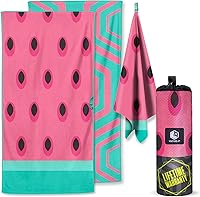 Vista 32 de VENTURE 4TH Toalla de playa de microfibra: secado rápido, compacta, libre de arena, absorbente, a prueba de arena y ligera - Perfecta para Turtle Bay