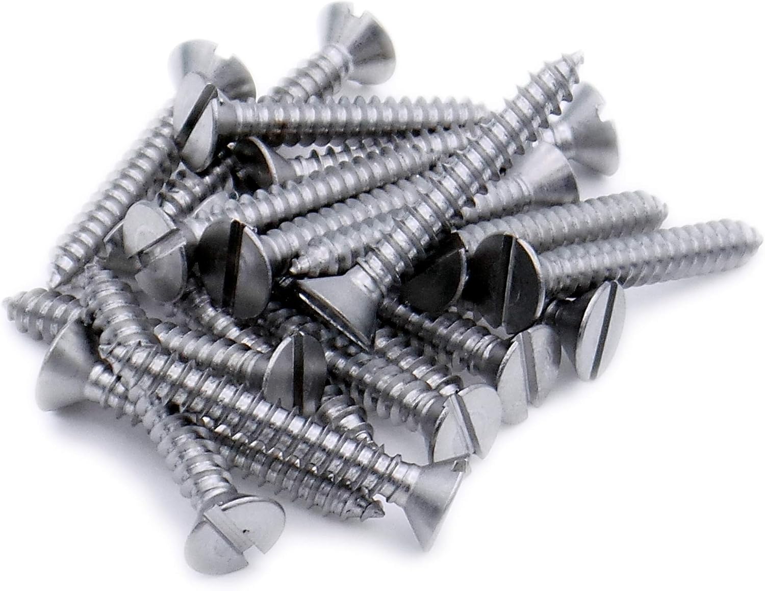 No.10 x 2.75 (4.8mm x 70mm) Slot Countersunk Self-Tapping Screw - Stainless Steel (A2) (Pack of 20), Silver, 4.8x70 - A2(20) - Image 4