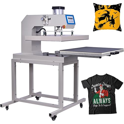 Large 24x32 Heat Press Machine: Automatic Commercial Professional Heat Press Machine for T-Shirts, Fabrics, and Large Format Projects - 220V,6000W (No Plug)