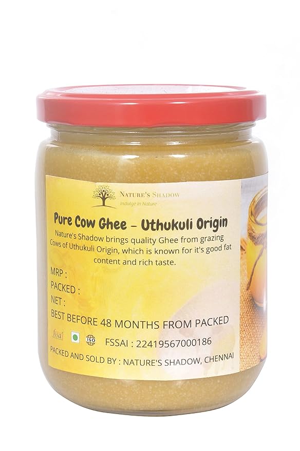 Nature's Shadow Pure Uthukuli Origin Ghee Prepared Using Traditional