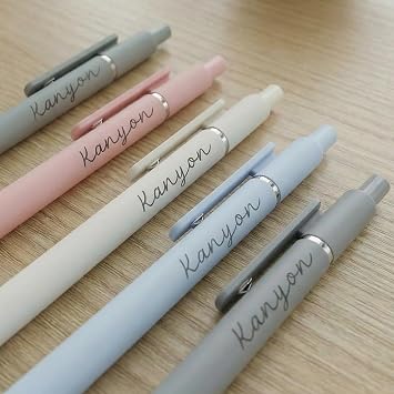 MoharWall Personalized Graduation Pens with Name & Date - Custom Keepsake Gifts for Special Days, 5 Pcs 0.5mm Fine Point Black Gel Pens, Quick Dry & Smooth Writing