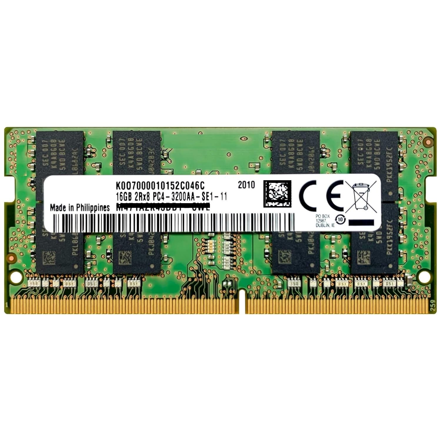 PCパーツ SUNEAST 16GB DDR4-3200 SO-DIMM Amazon.in: Buy 16GB DDR4 3200MHz SODIMM PC4-25600 CL22 2Rx8 1.2V