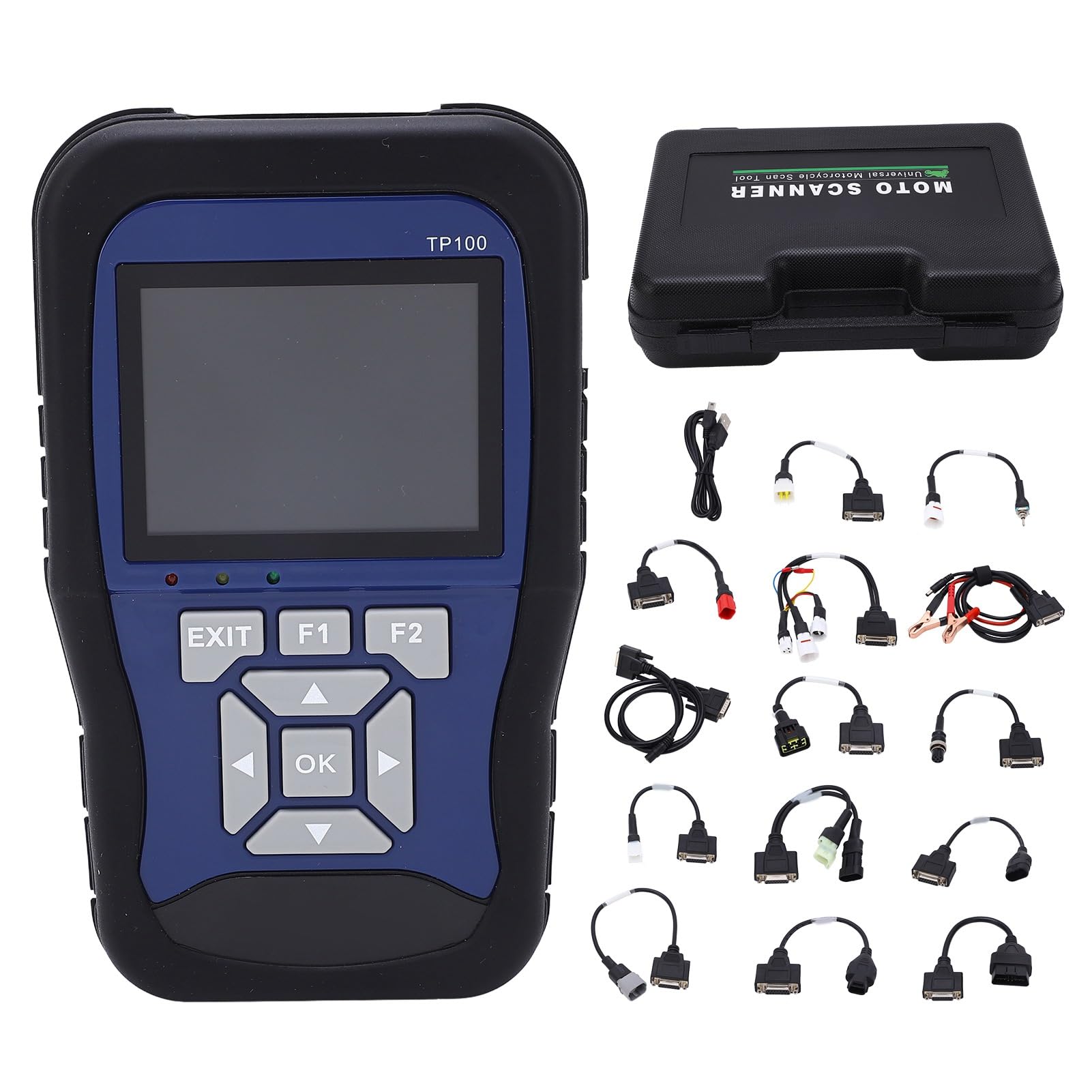 Tragbares Motorrad-Diagnosegerät, 3,2-Zoll-OBD-Scanner mit Farbbildschirm und Echtzeitdaten und Fehlercodes für SYM