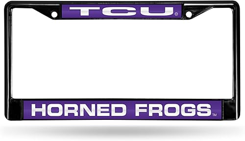 Miniatura 306 de Rico Industries NCAA Black Laser Cut Chrome Frame 12" x 6" Black Laser Cut Chrome Frame - Car/Truck/SUV Automobile Accessory