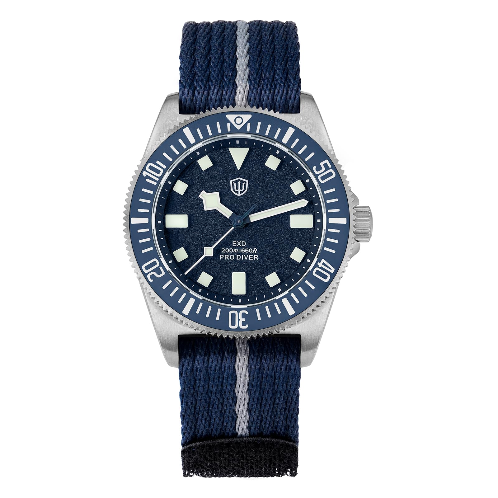 watchdives EXD VH31 Taucheruhr mit Zentralsekundenwerk, 38 mm, Titan-Armbanduhr mit Flachem Saphirglas, Luxusuhren, Armbanduhr für Herren, 200 m Wasserdicht