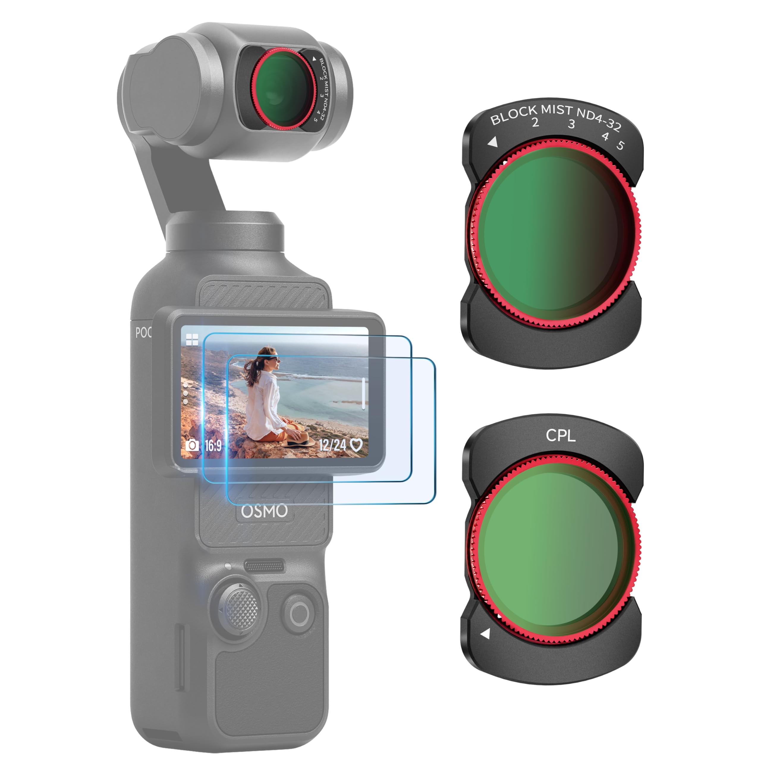 Amazon.co.jp: Pocket 4 ND+CPLフィルターセット、DJI Osmo Pocket 4