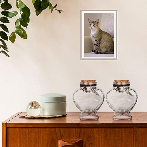 Miniatura 5 de 2 juegos de botellas conmemorativas para pelo de mascotas, recuerdo de piel conmemorativa de mascotas, piel de recuerdo transparente de perro y