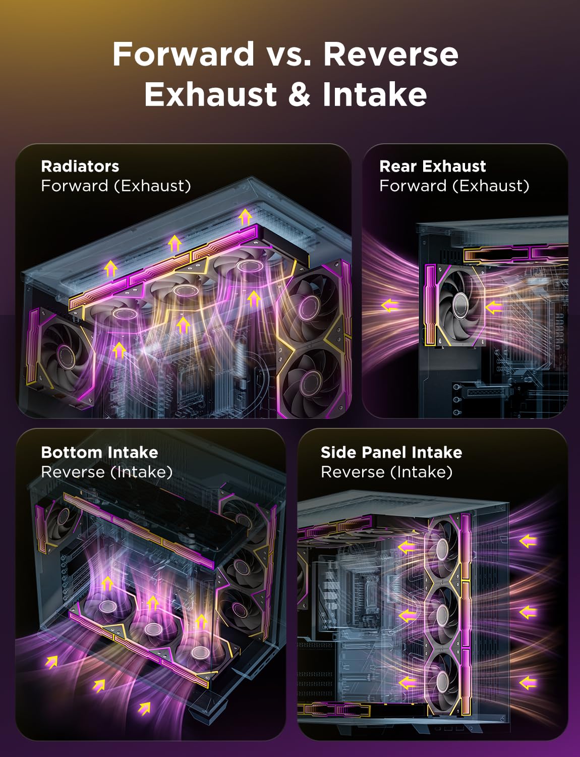 AsiaHorse Nyota Ultra 140mm PC Case Fan - Space-Inspired Design (Infinity Mirror + RGB Ring), Modular Build, Ultra-Quiet Silicone Pads, PWM Control-Quiet Hydro Bearing