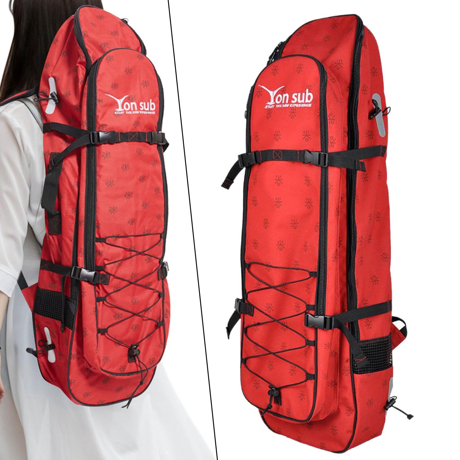 LOVIVER Sac à Palmes Longues Sac à Palmes Sac de plongée étanche Portable Sac à Palmes de plongée Sac à Dos Utilitaire pour Les Sports Nautiques plongée